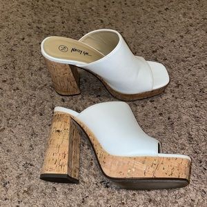 Nasty Gal White Heels